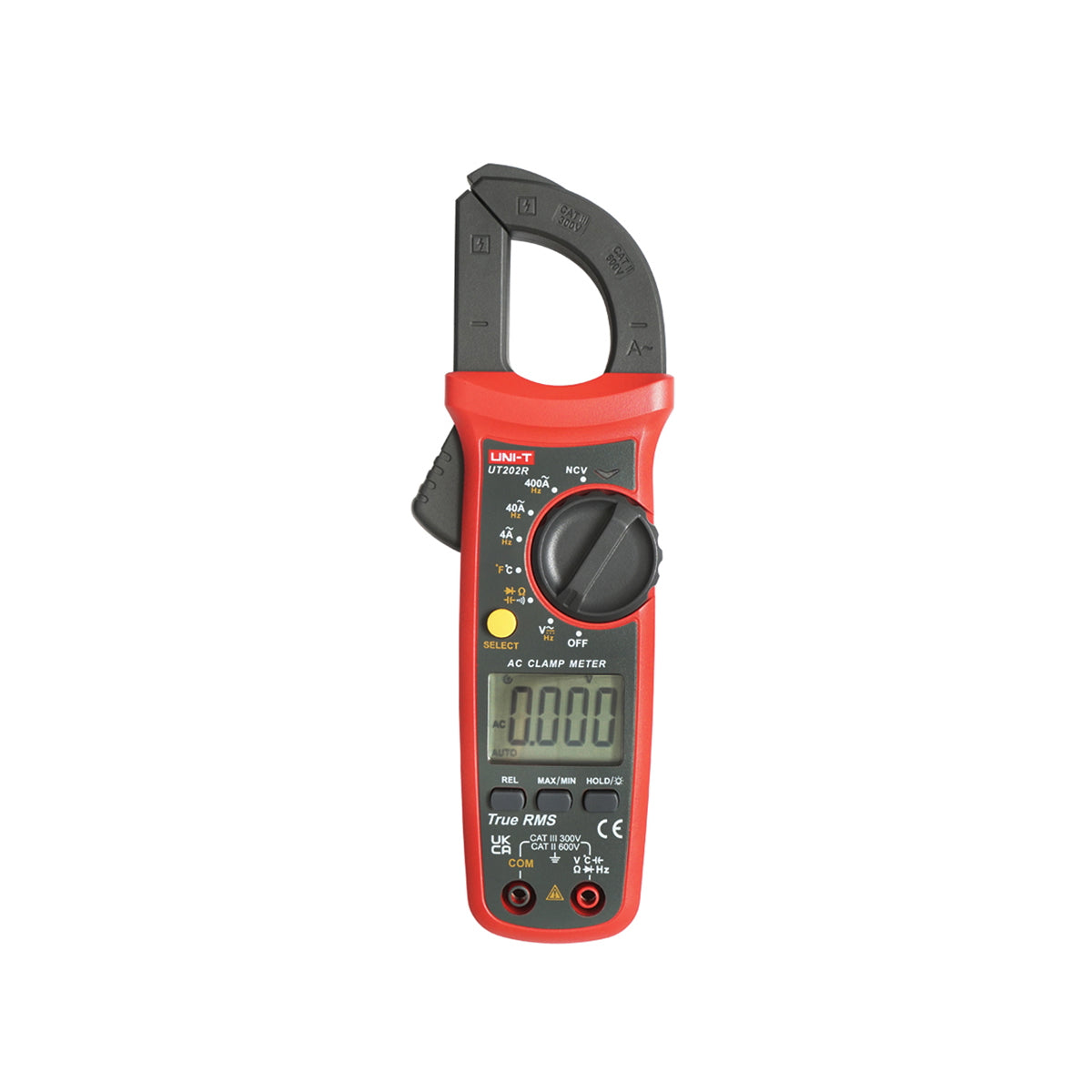 Digital clamp meter, ammeter clamp with 9 functions UT202R, 400A/600A, UNI-T